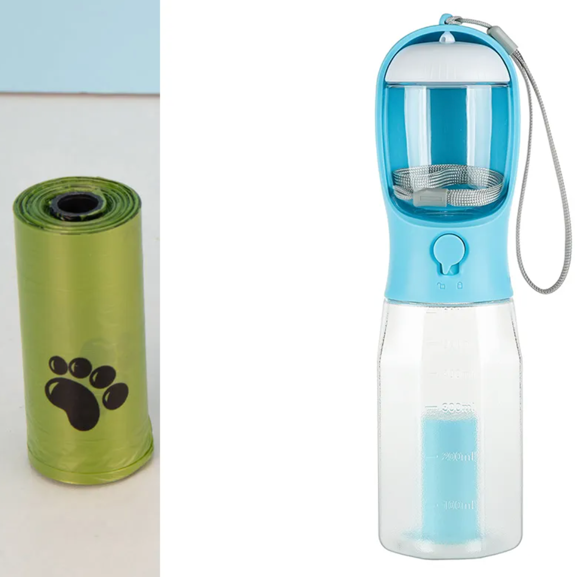 PawFix’s Premium 3-in-1 Pet Water & Food Bottle with Waste Bag Holder